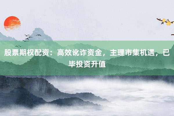 股票期权配资：高效讹诈资金，主理市集机遇，已毕投资升值