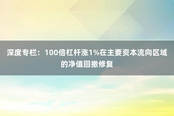 深度专栏：100倍杠杆涨1%在主要资本流向区域的净值回撤修复